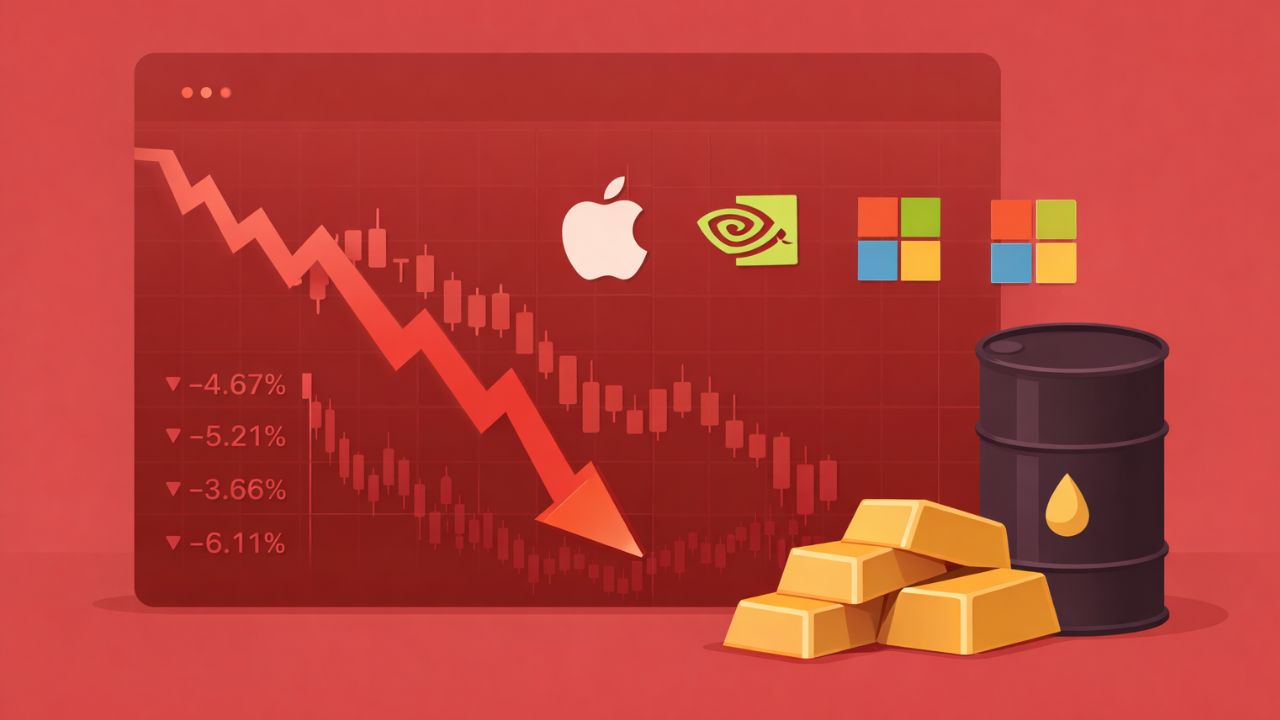 Saham Teknologi Terkoreksi, Emas dan Minyak Menguat di Tengah Sentimen ‘Extreme Fear’ Pasar Global